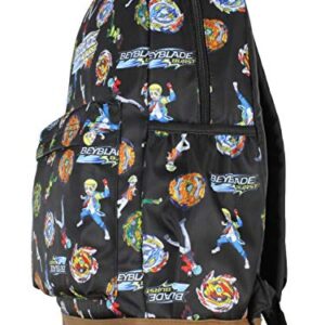 Beyblade Burst Spinner Top Allover Characters Anime Pattern School Book Bag Backpack