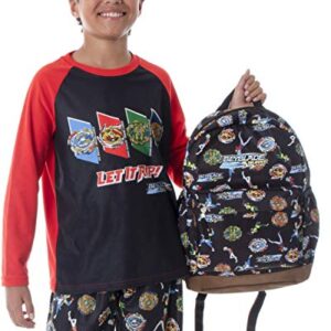 Beyblade Burst Spinner Top Allover Characters Anime Pattern School Book Bag Backpack