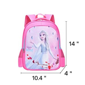 Schoolbags, primary school students, girls, kindergarten girls, kids backpacks (Pink)