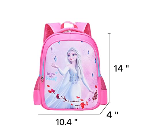 Schoolbags, primary school students, girls, kindergarten girls, kids backpacks (Pink)