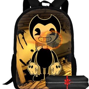 npvnw cartoon 3d backpack travel daypack shoulder bag anime laptop bookbag gifts with pencil case 4