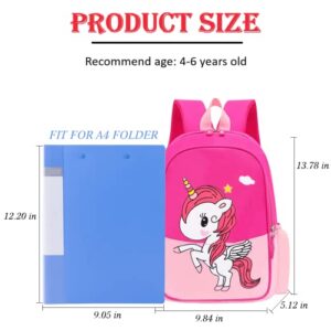 POWOFUN Kids Preschool Kindergarten Backpack Lightweight Cool Cute Cartoon Travel Backpack With Lunch Bag For Boys Girls