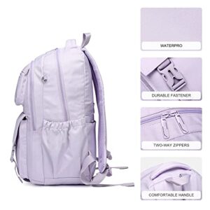 Reqinqin Kids Backpack Boys And Girls Backpack Purple Waterproof School Backpack Suitable for Age for Over 6 Years old Lightweight Purple Travel Toddler Backpack（Purple ）
