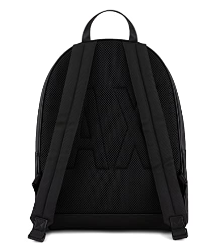A|X ARMANI EXCHANGE Men's Allover Logo Backpack, Black, OS