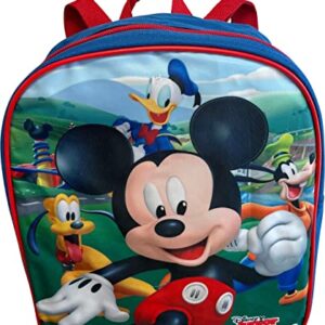 Ruz Mickey Mouse Toddle Boy 12 Inch Mini Backpack (Blue-Red)