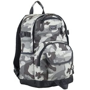 eastsport multi-purpose millennial tech backpack – grey camo
