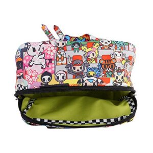 JuJuBe | MiniBe Lightweight School Backpack, Travel-Friendly, Organization Pockets | Kids or Adults | Tokidoki | Sushi Cars