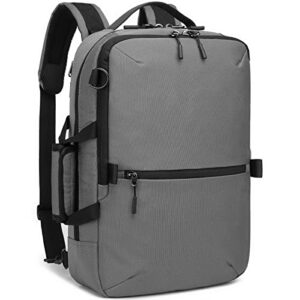 laripwit laptop backpack 15.6 inch, business slim durable laptop backpack bag for men women small college computer backpack fits laptop and notebook, gray
