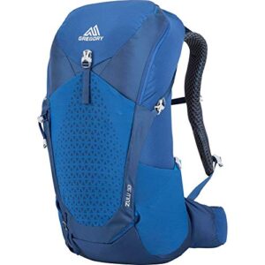 gregory mountain products zulu 30 liter men’s hiking daypack, empire blue, medium/large