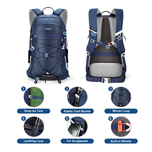 HOMIEE 45L Hiking Backpack Lightweight Travel Backpack Outdoor Camping Daypack for Men Women