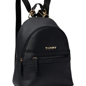 Tommy Hilfiger Kendall II Medium Dome Backpack Saffiano PVC Black One Size
