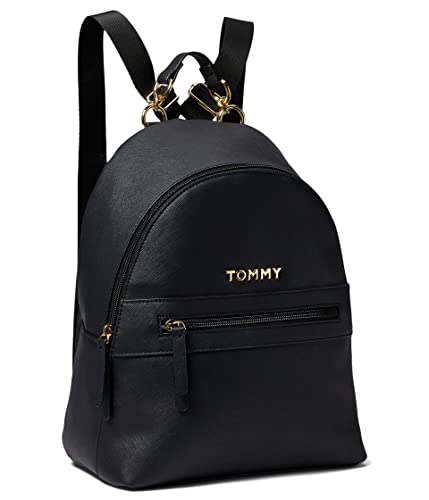 Tommy Hilfiger Kendall II Medium Dome Backpack Saffiano PVC Black One Size