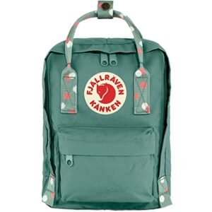 Fjallraven Women's Mini Kanken Backpack, Frost Green/Confetti, One Size