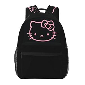 bamaro cute cartoon cat backpack casual travel backpacks lightweight bookbag for girls women kids