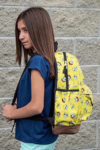 Nickelodeon SpongeBob SquarePants Face Expressions All Over Print Backpack