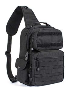 leaper military tactical backpack assault pack sling bag molle backpack out bag black