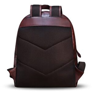 Genuine Leather Backpack for Women Vintage Travel Daypack Casual College Backbag Handmade Cowhide Rucksack (Coffee) Medium