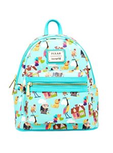boxlunch loungefly disney pixar up characters allover print mini backpack exclusive