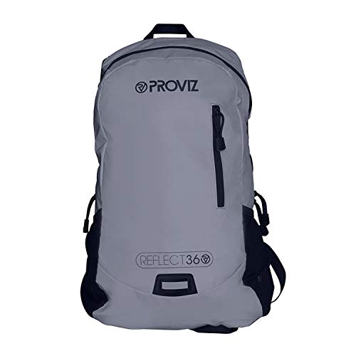 Proviz Sports Reflect360 100% Reflective High-Viz Highly Water Resistant Backpack/Rucksack, Great for Sports + Cycling