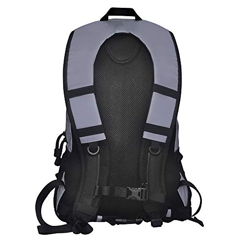 Proviz Sports Reflect360 100% Reflective High-Viz Highly Water Resistant Backpack/Rucksack, Great for Sports + Cycling