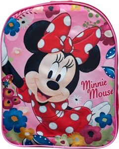 ruz minnie mouse toddler girl 12 inch mini backpack (red-pink)