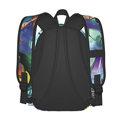 Ennankob dragons fire Backpack 3d Casual Light Weight Bookbags for girls boys Teens