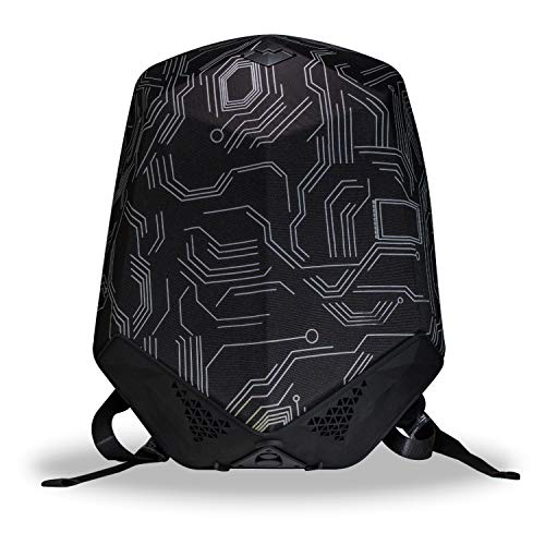 Clearon Electric Bluetooth Backpack Speaker | Portable Charger, EDR Speaker, Nylon EVA Hard-Shell Waterproof Material & Modern Swag Design (Circuit)