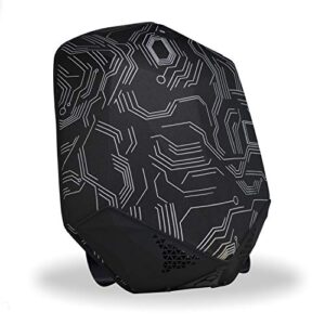 Clearon Electric Bluetooth Backpack Speaker | Portable Charger, EDR Speaker, Nylon EVA Hard-Shell Waterproof Material & Modern Swag Design (Circuit)