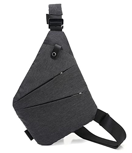 Sling Bag Chest Backpack Casual Daypack Black Shoulder Crossbody Lightweight Anti Theft Outdoor Sport Travel Hiking Bag For Men Women