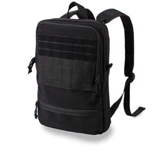 cargo works® 15″ laptop backpack,computer bag for women & men, resistant college school bookbag, slim business backpack- black