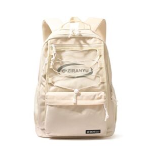 ekuizai solid color simple elementary backpack middle school bookbag outdoor daypack for teen girls