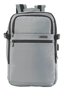 duchamp getaway expandable carry-on backpack suitcase (grey)