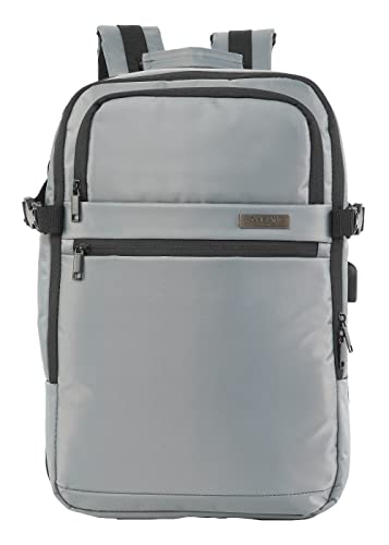 Duchamp Getaway Expandable Carry-On Backpack Suitcase (Grey)