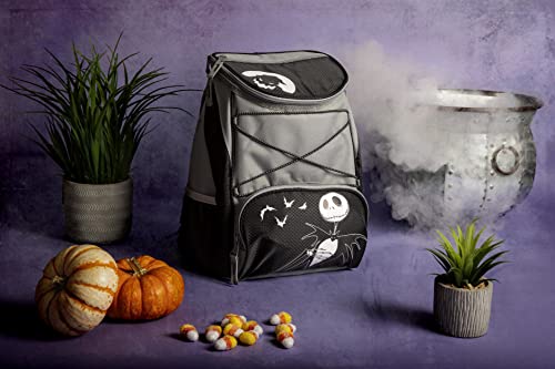 ONIVA - a Picnic Time brand - Disney Nightmare Before Christmas Jack PTX Backpack Cooler - Soft Cooler Backpack - Insulated Lunch Bag, (Black with Gray Accents)