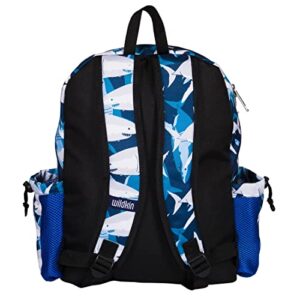 Wildkin 17 Inch Kids Backpack for Boys & Girls, Features Three Zippered Compartment with Interior & Side Pockets Backpacks, Perfect for School & Travel Backpack for Kids (Sharks)