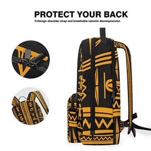 Gold Egyptian Eye of Horus Pyramid Wings Detachable Backpack Crossbody Bag Laptop Schoolbag Daypacks Purse Casual Shoulders Bag Knapsack College Students Bookbag