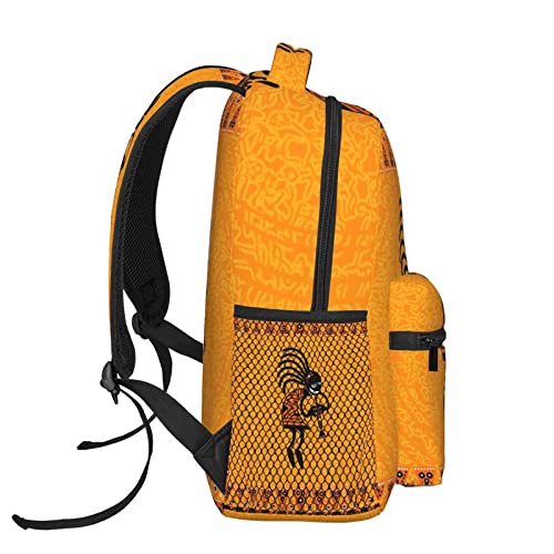 DAHALLAR Backpack Retro Southwestern Native American Indian Tribal Cultural Art Print Bookbags Highschool College Laptop Bag Casual Travel Daypack Hiking Camping