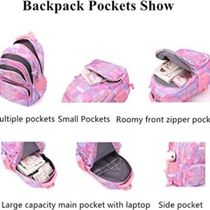 Diamond,Geometric 3Pcs Kids Rolling Backpack Set Wheeled Elementary School Bag Trolley Bookbag for Boys