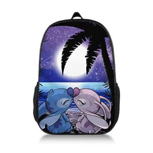 mulinsen 17 inch backpack anime cartoon travel laptop backpacks travel backpack casual travel bag daypack for women men