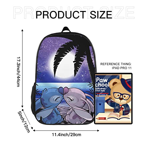 MULINSEN 17 Inch Backpack Anime Cartoon Travel Laptop Backpacks Travel Backpack Casual Travel Bag Daypack for Women Men