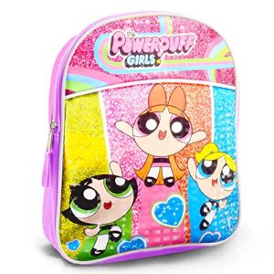 Powerpuff Girls Mini Backpack 3 Pc Bundle With 11 School Bag For Girls, Toddlers, Kids With Super Hero Girls Stickers And More (Powerpuff Girls School Supplies), girls school supplies kids preschool