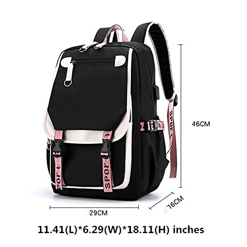 Backpack for Girls Casual Daypack Nylon Waterproof Kids Elementary Middle Schoolbag Children Bookbag