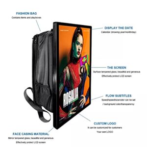 21.5 inch LCD Backpack with Custom LCD Screen for Portable Video Advertising Player, 1920*1080 Resolution Ratio, Human Walking Backpack Digital Billboard