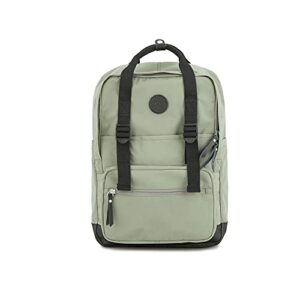 okta laptop waterproof hiking backpack for women – shoulders school bag (olive-green)