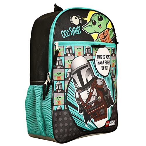 The Mandalorian Baby Yoda 5-Piece Backpack Set