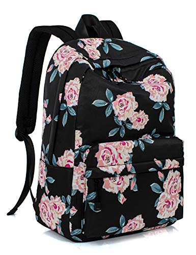 Leaper Fashion Water Resistant Laptop Backpack for Women Black