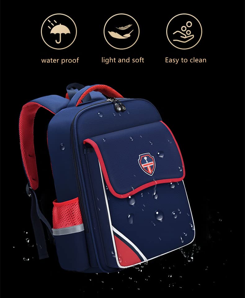 bdhjzytt Tiantian new school bag for students, best for kindergarten elementary school students, light and waterproof (Red)
