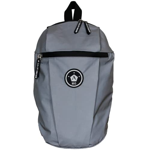 Reflective backpack Smart Cross 10L - High visibility 1000Ft waterproof ideal to be visible on the road for cyclists, motorcyclists and users of electric vehicles, women, men children, Pearl Grey