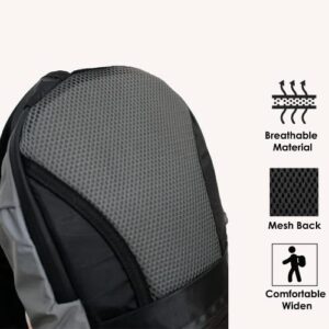 Reflective backpack Smart Cross 10L - High visibility 1000Ft waterproof ideal to be visible on the road for cyclists, motorcyclists and users of electric vehicles, women, men children, Pearl Grey