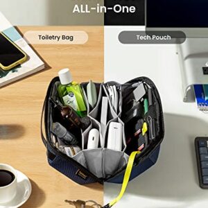 tomtoc Bundle Set Travel Backpack 40L & Electronic Organizer Accessory Tech Pouch